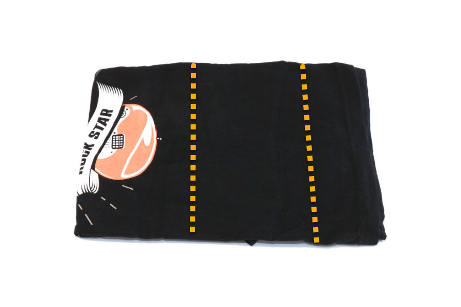 Fold Your Rock Tees Like Chip - Step 4A