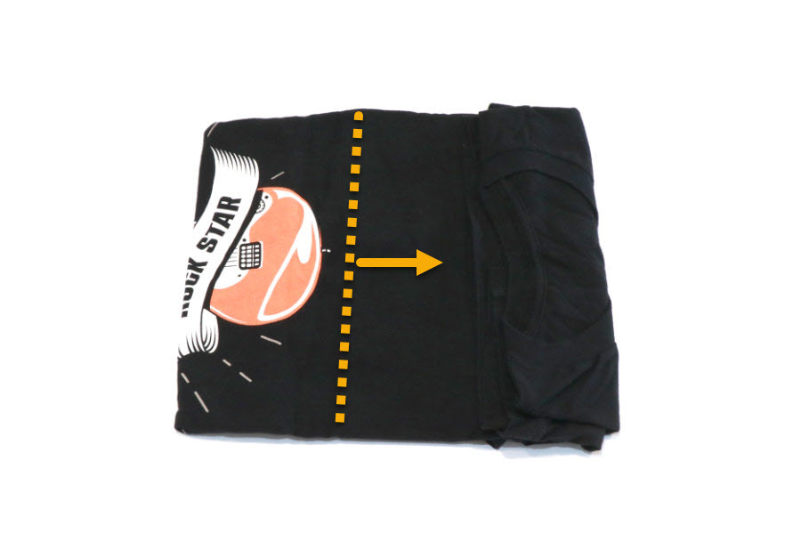 Fold Your Rock Tees Like Chip - Step 4C