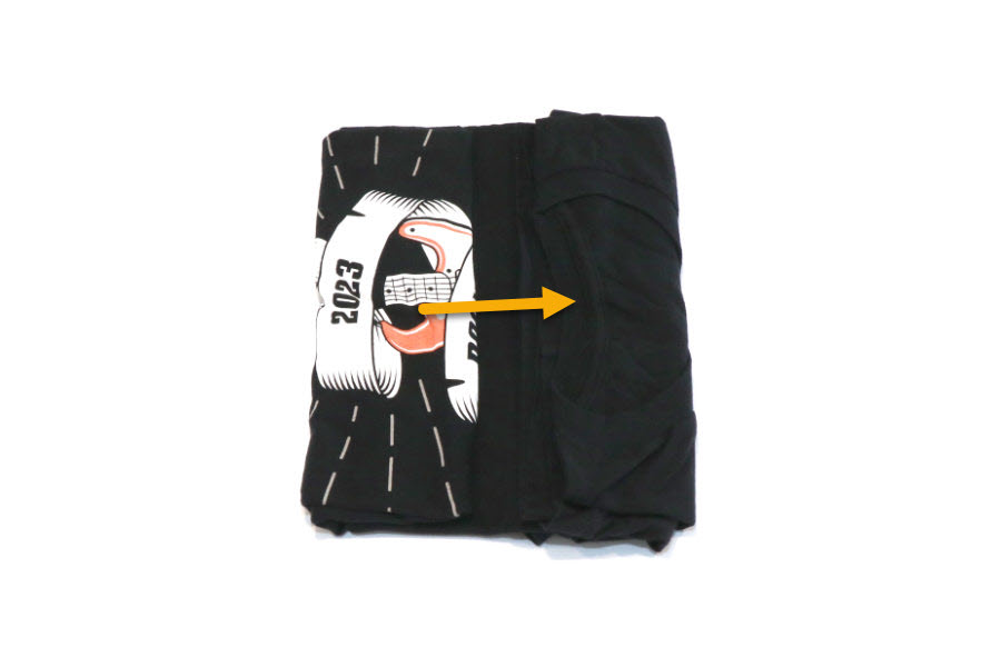 Fold Your Rock Tees Like Chip - Step 5