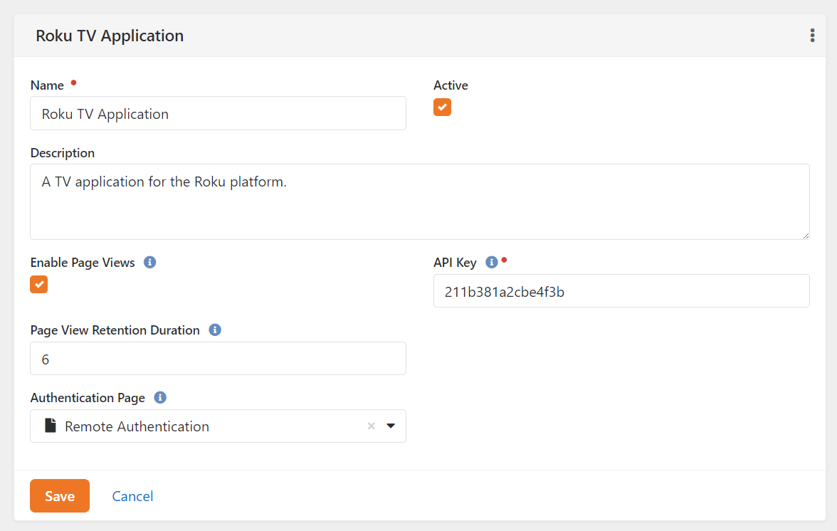 Application Configuration Options