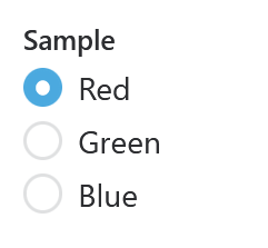 Radio button list