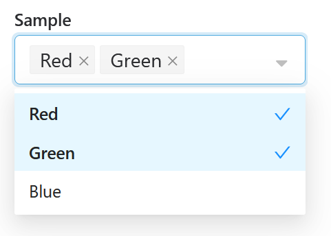 Multi-Select Drop Down