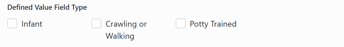 Example filtering a DefinedValueFieldType attribute