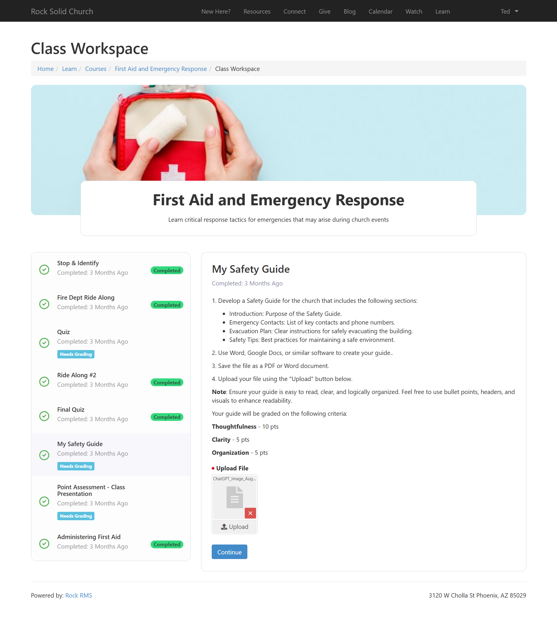 Student Completion View